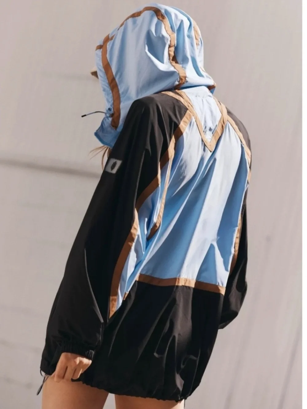 Free People Movement Like The Wind Colorblock Windbreaker Jacket
